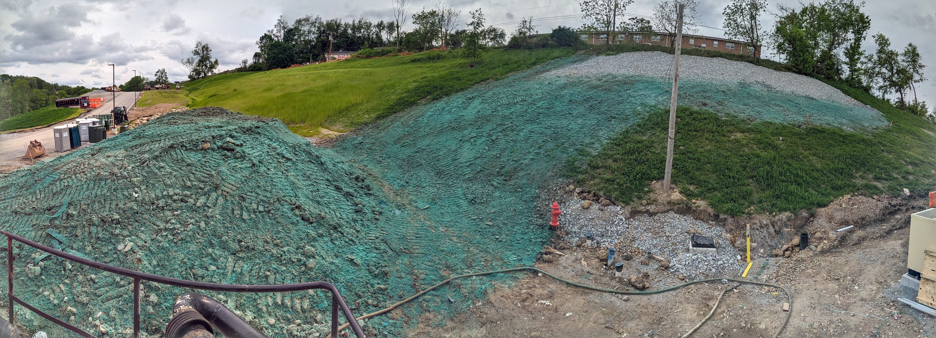 Commercial hydroseeding project
